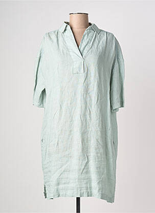 Robe mi-longue manches courtes manches courtes vert HARRIS WILSON femme