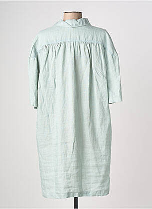 Robe mi-longue manches courtes manches courtes vert HARRIS WILSON femme