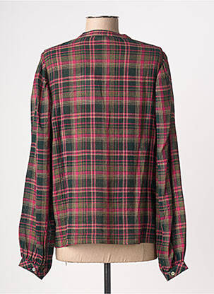 Chemisier tissage crêpe manches longues marron MKT STUDIO femme