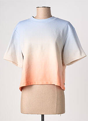 T-shirt coupe droite manches courtes bleu TOM TAILOR femme