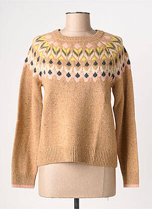 Pull coupe cintrée manches longues marron WHITE STUFF femme