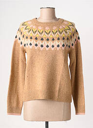 Pull coupe cintrée manches longues marron WHITE STUFF femme
