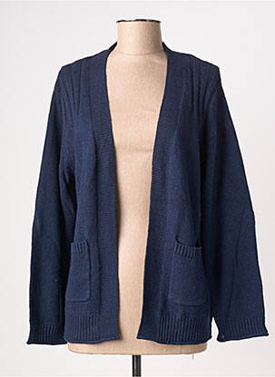Gilet manches longues maille tricot bleu WHITE STUFF femme