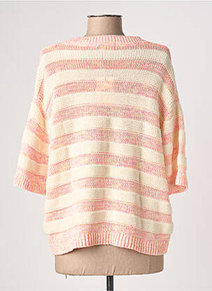 Pull coupe droite manches 3/4 beige WHITE STUFF femme