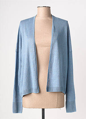 Gilet manches longues maille tricot bleu HARRIS WILSON femme