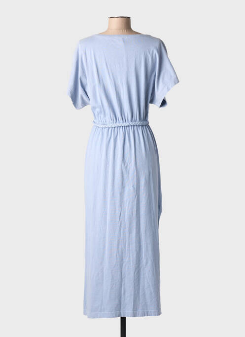 Robe longue manches courtes manches courtes bleu MAISON ANJE femme