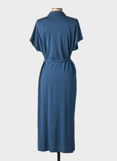 Robe longue manches courtes manches courtes bleu TOM TAILOR femme