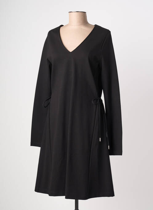 Robe mi-longue manches longues manches longues noir LA FEE MARABOUTEE femme