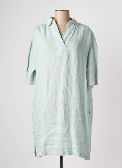 Robe mi-longue manches courtes manches courtes vert HARRIS WILSON femme