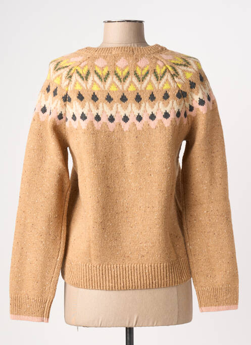 Pull coupe cintrée manches longues marron WHITE STUFF femme