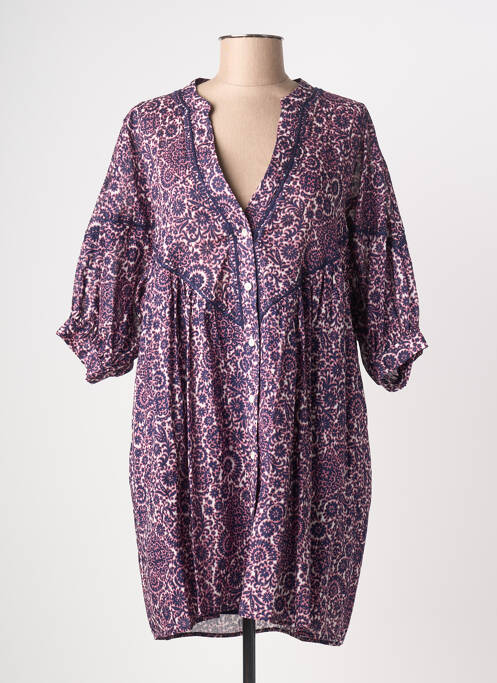 Robe courte bleu ORFEO femme