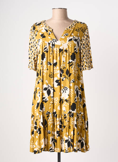 Robe courte jaune LOLA ESPELETA femme