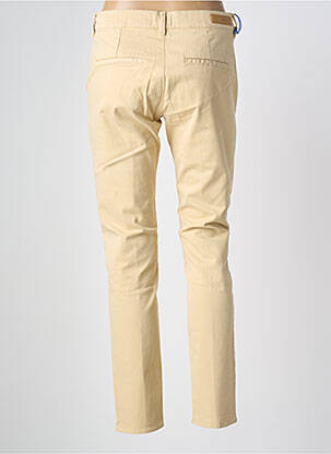 Pantalon slim tissage popeline taille normale beige HAPPY femme