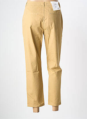 Pantalon 7/8 tissage popeline taille normale marron LAB DIP PARIS femme