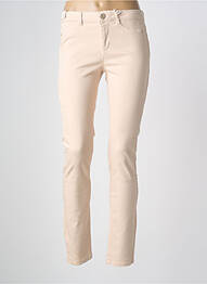 Pantalon slim tissage popeline taille normale rose SUD EXPRESS femme