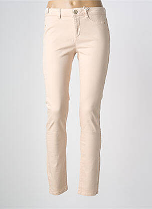 Pantalon slim tissage popeline taille normale rose SUD EXPRESS femme