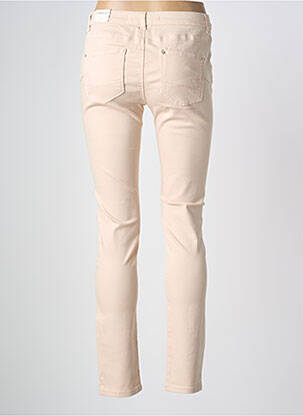 Pantalon slim tissage popeline taille normale rose SUD EXPRESS femme
