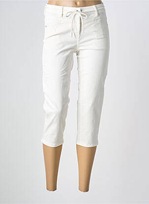 Pantacourt stretch taille normale blanc TOM TAILOR femme