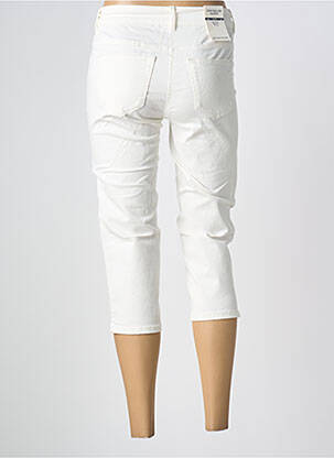 Pantacourt stretch taille normale blanc TOM TAILOR femme