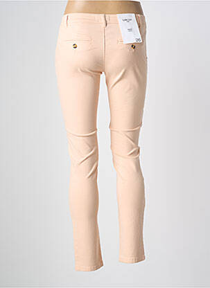Pantalon chino tissage popeline taille normale rose LAB DIP PARIS femme