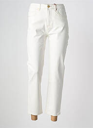Pantalon 7/8 stretch taille normale blanc LA PETITE ETOILE femme