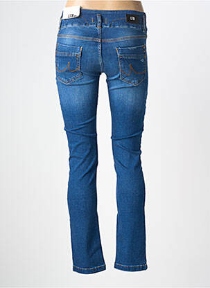 Jeans coupe slim effet usé délavé taille normale bleu LTB femme