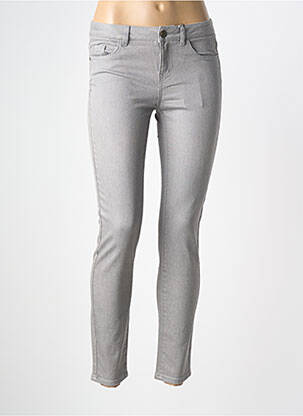 Jeans coupe slim stretch taille normale gris LAB DIP PARIS femme