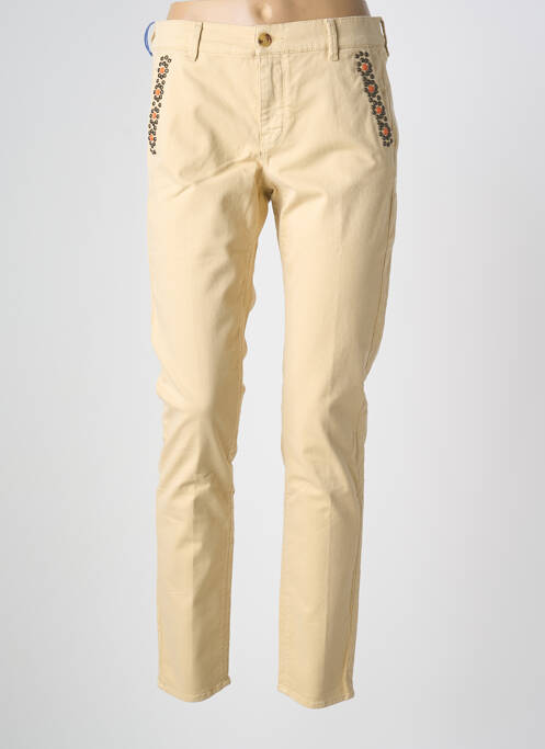 Pantalon slim beige HAPPY femme