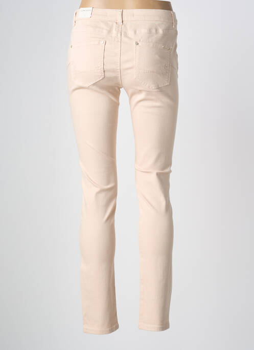 Pantalon slim tissage popeline taille normale rose SUD EXPRESS femme