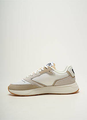 Baskets semelle amovible talon plat jusqu'à 3cm blanc NO NAME femme