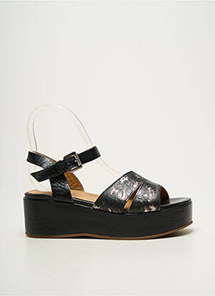 Sandales/nu pieds matière lisse talon de 4 à 6cm noir MINKA DESIGN femme