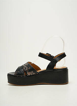 Sandales/nu pieds matière lisse talon de 4 à 6cm noir MINKA DESIGN femme