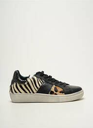 Baskets bout rond talon plat jusqu'à 3cm noir REQINS femme