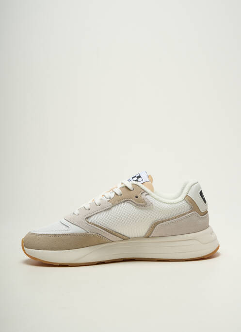 Baskets semelle amovible talon plat jusqu'à 3cm blanc NO NAME femme
