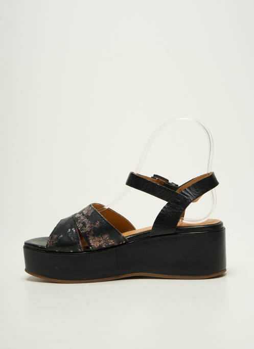 Sandales/nu pieds matière lisse talon de 4 à 6cm noir MINKA DESIGN femme