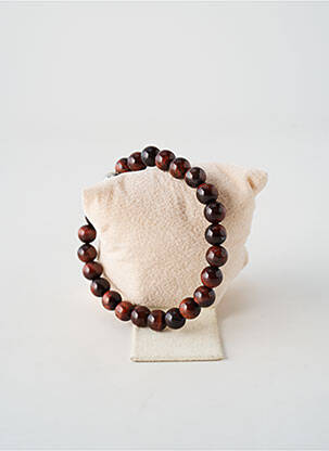 Bracelet ornement perles marron TATA GISELE homme