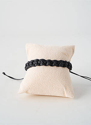Bracelet fermeture boucle déployante noir TATA GISELE homme