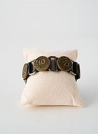 Bracelet matériaux cuir noir TATA GISELE homme