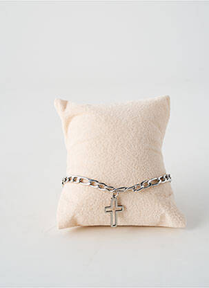 Bracelet fermeture fermoir mousqueton argent TATA GISELE homme