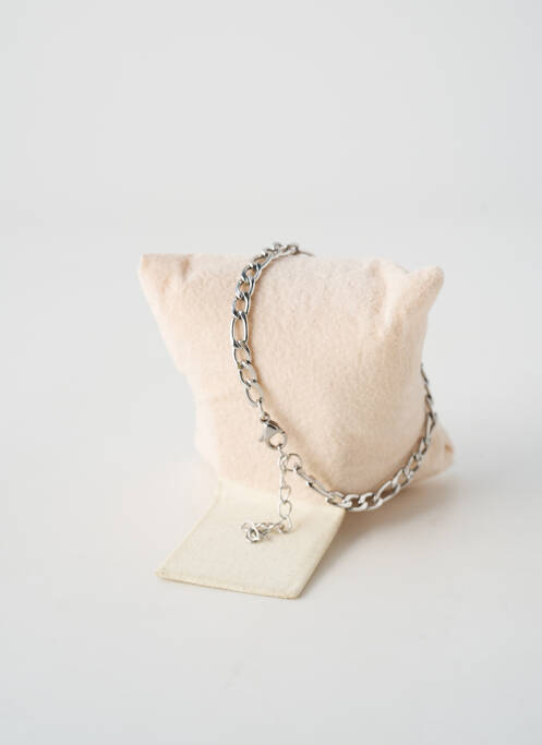 Bracelet fermeture fermoir mousqueton argent TATA GISELE homme