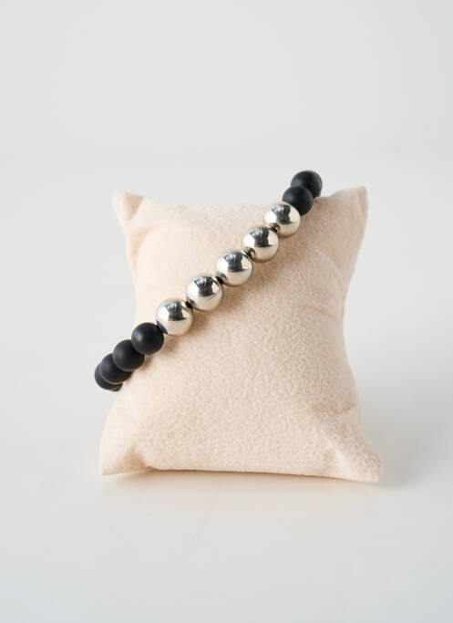 Bracelet ornement perles noir TATA GISELE homme