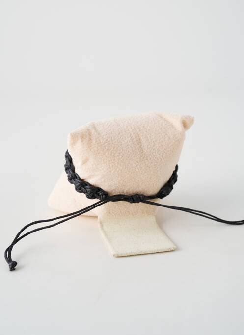 Bracelet fermeture boucle déployante noir TATA GISELE homme