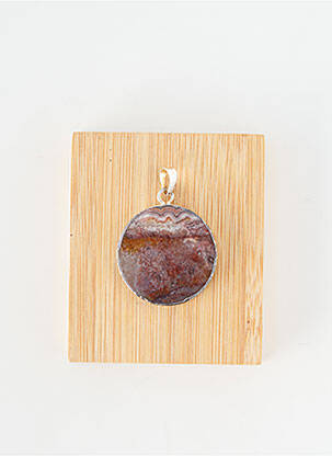 Pendentif ornement pierre argent TATA GISELE femme