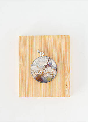 Pendentif ornement pierre argent TATA GISELE femme