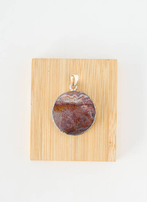 Pendentif ornement pierre argent TATA GISELE femme