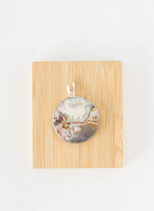 Pendentif ornement pierre argent TATA GISELE femme