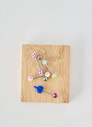 Piercing matériaux métal bleu TATA GISELE femme