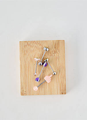 Piercing matériaux métal violet TATA GISELE femme