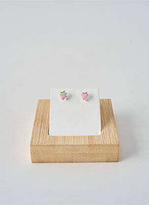 Boucles d’oreilles imprimé rose TATA GISELE fille
