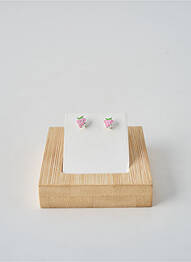 Boucles d’oreilles imprimé rose TATA GISELE fille